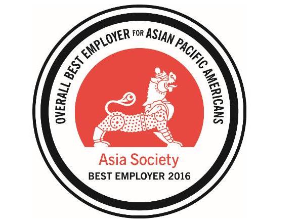 在近日举办的2016美籍亚太裔最佳雇主颁奖典礼上,亚洲协会(asia