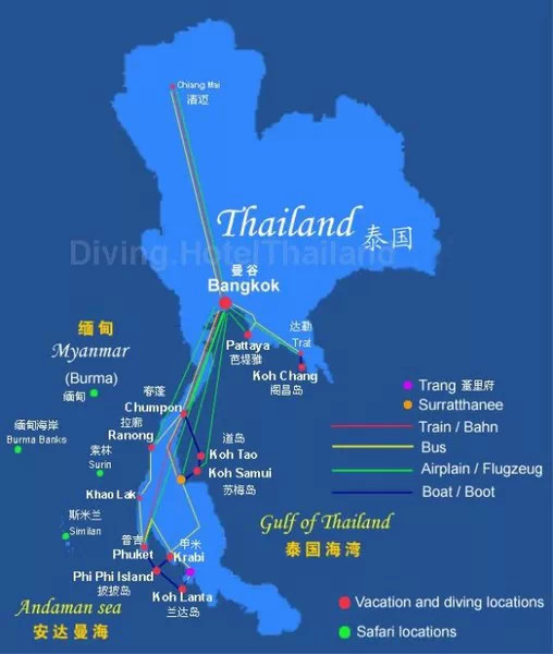泰国岛屿分布,最全海岛游玩攻略