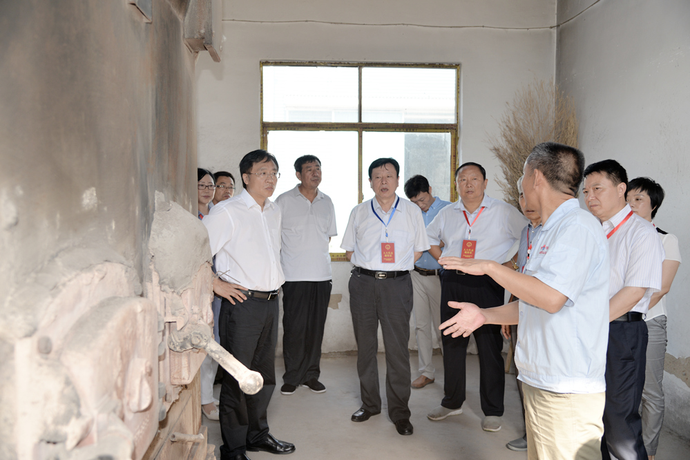 7月26日,市人大副主任刘连昌带领部分市人大代表到我县视察大气污染