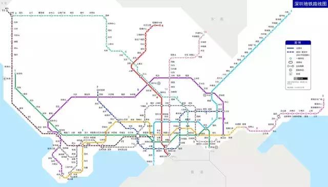 到2020年,深圳将有 11条地铁线建成通车,      不仅贯通深圳各区