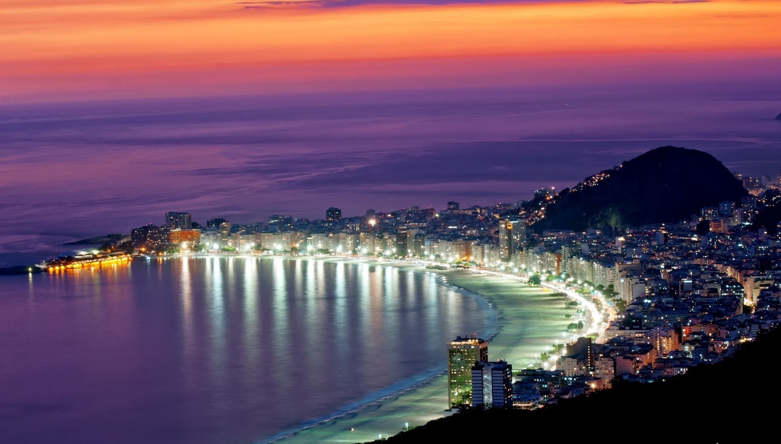 巴西民众享受夏日时光 里约海滨沙滩人满为患