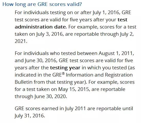 2016年GRE成绩有效期重大调整 五年内有效-搜