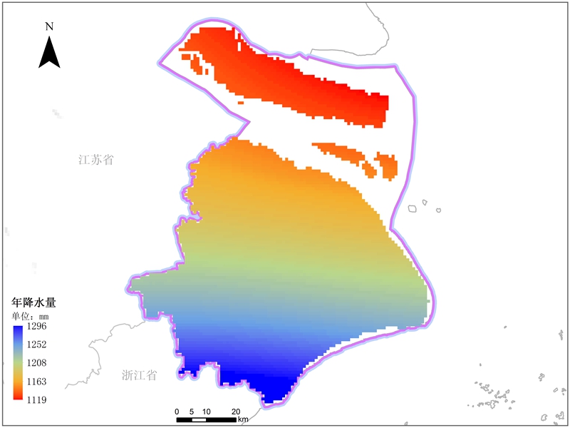 上海市多年降雨量空间分布数据是地理国情监测云平台推出的气象气候