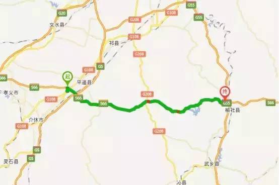 绕行路线:陕西,保德方向,奇村收费站驶离高速—国道108,省道206