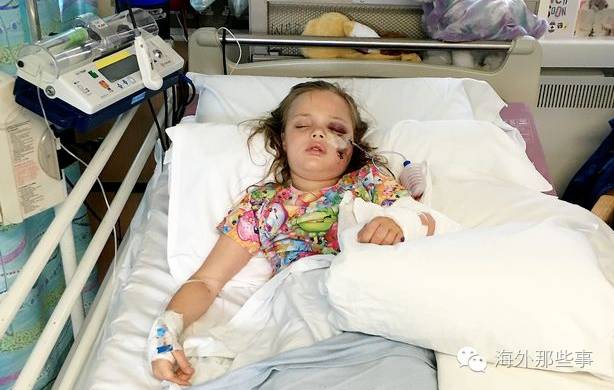 这个小女孩名叫费思(faith),受伤后她在医院接受治疗.