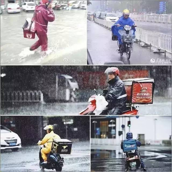 【心酸】外卖小哥冒雨送餐造惨骂,转身离开的背影让人