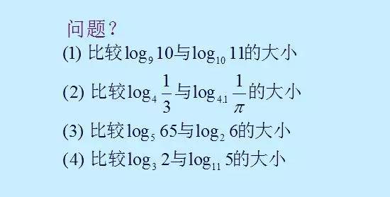 比较两个不同底的对数大小!