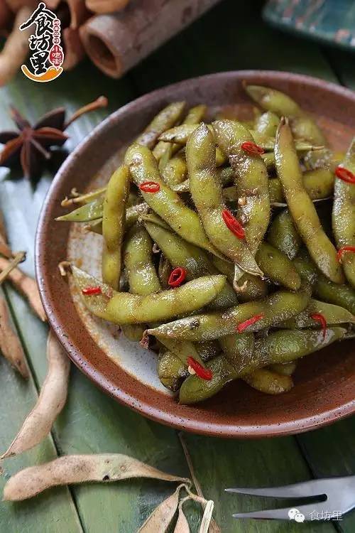 夏日啤酒饮料伴侣辣卤毛豆