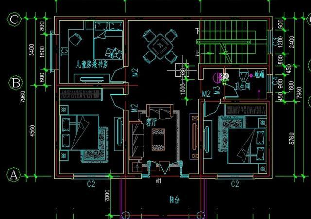 新农村自建房,选这套10x7米的2层别墅就对了!