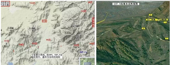 (朝鲜半岛的最大天险 五圣山)从图中我们可以明显看出五圣山一带地理