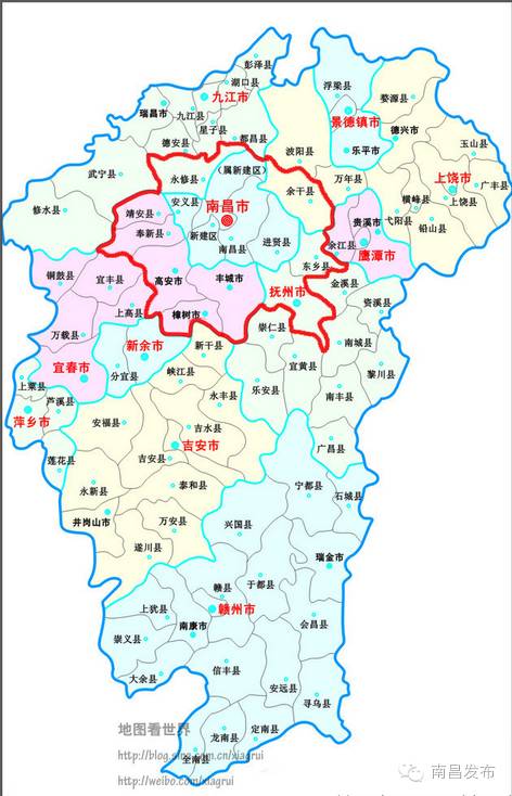 南昌大都市区定位 是江西省核心增长极,长江中游区域中心,中部地区图片