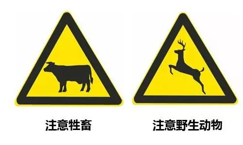 注意牲畜vs注意野生动物