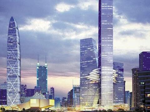 根据规划,深圳罗湖蔡屋围片区拟建一栋超过700米的高楼
