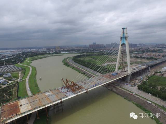 高清视频|佛山又一座壮美斜拉大桥合龙!20分钟到广州南