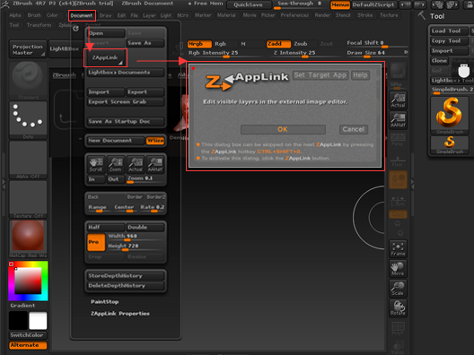 ZBrush中最实用插件ZAppLink