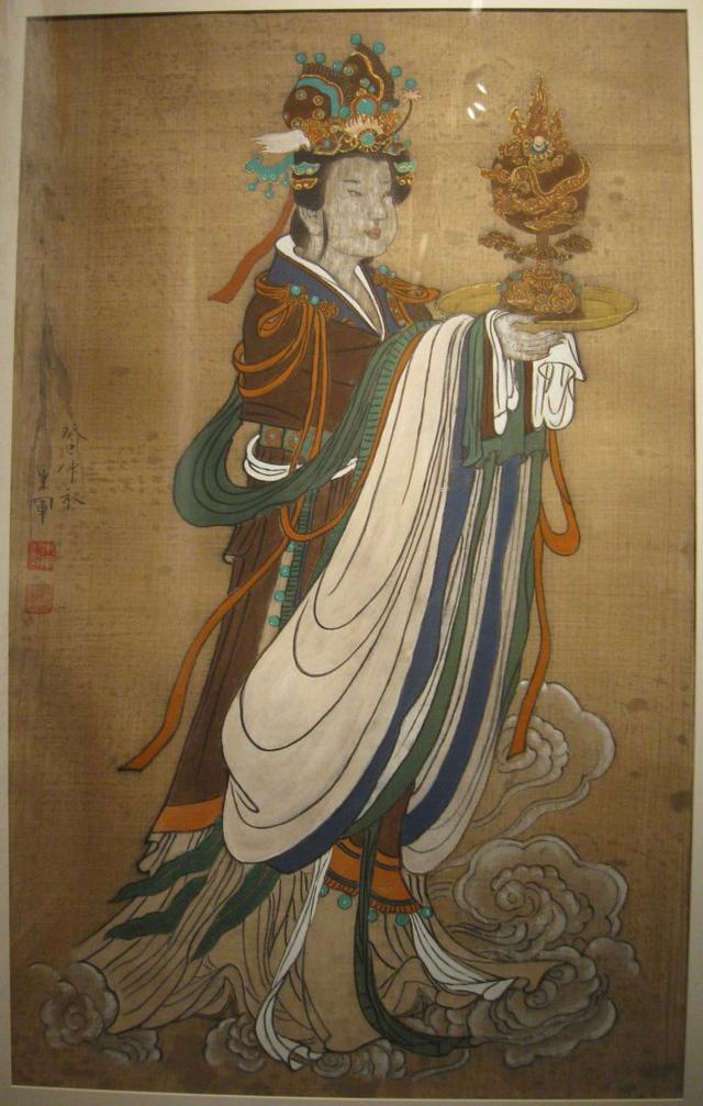 图4,朱军国画:神仙图.