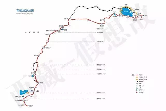 青藏线——即109国道西宁至拉萨段,全长1922公里,全线平均海拔在4000