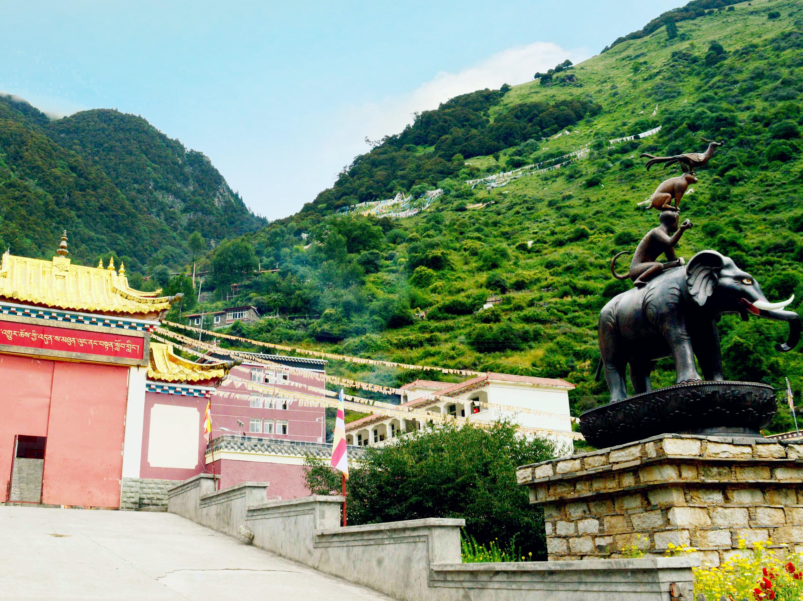 我带你去腾龙夏州达尔基寺祈福修行看风景