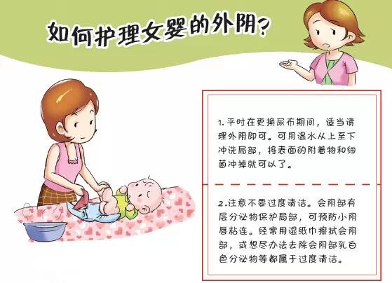 你会给宝宝清洗私处吗穿开裆裤好不好女宝小心阴唇粘连阴道皮赘