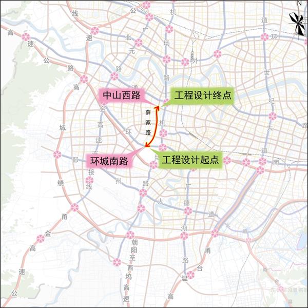 薛家路(环城南路-中山西路)工程预计明年初开建