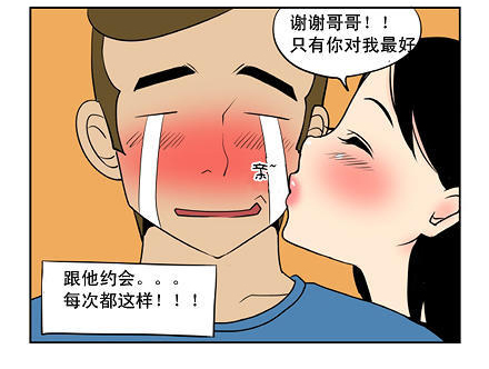 哥哥想要的礼物恶搞漫画图