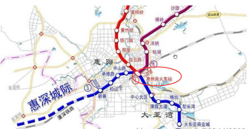 刚过地铁14号线,又来惠州地铁一号线,临深片区