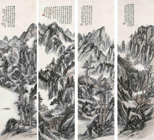 国画大师黄宾虹山水画作品欣赏