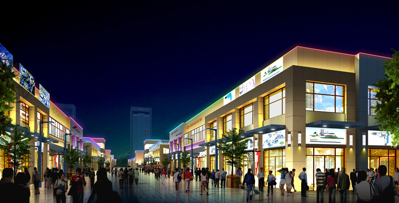 商业街夜景亮化设计——二次塑造商业环境