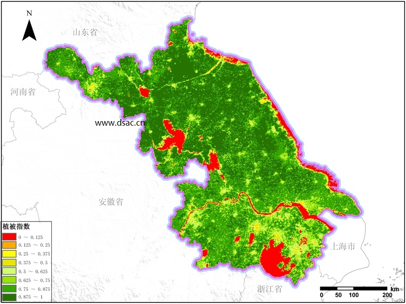 江苏省地跨南暖温带,北亚热带和中亚热带三个生物气候带,典型地带性