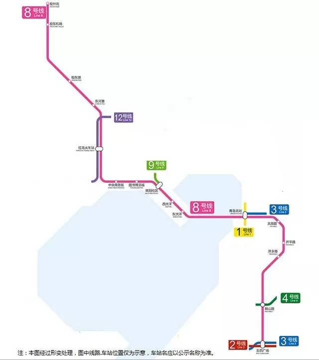 青岛地铁1-16号线规划