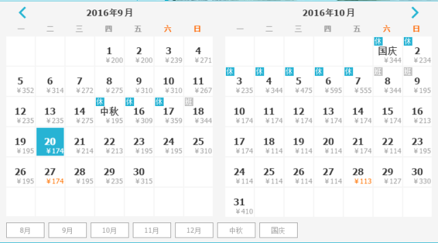 从青岛动身；国外64元，国内最低机票149元！！