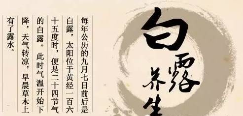 中医健康养生(节气养生)白露养生攻略!