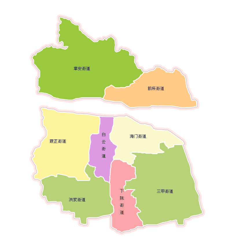 台州椒江行政区划地图