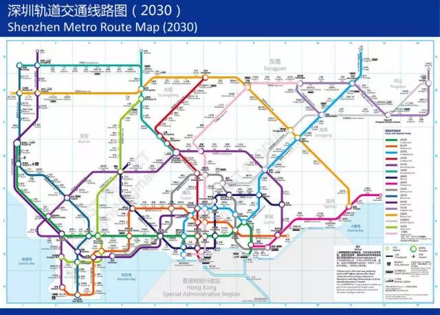 2020年,深圳会有11条地铁线 2030年,深圳会有16条地铁线     先来看看