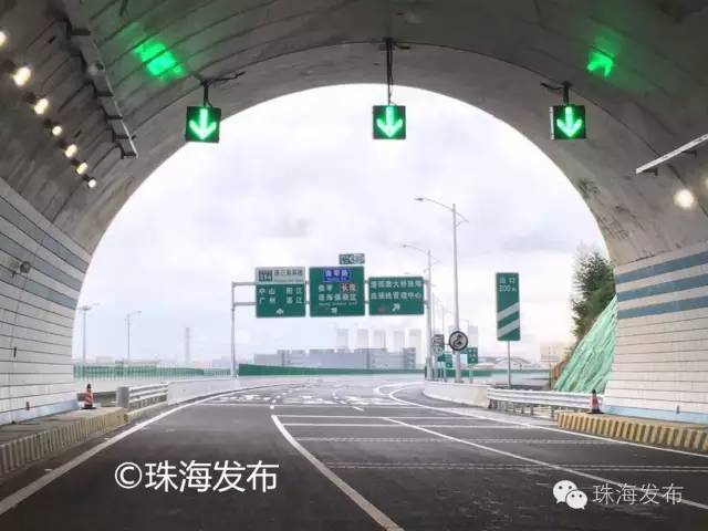 港珠澳大桥连接线加林山隧道今日通车!从拱北上高速仅10分钟