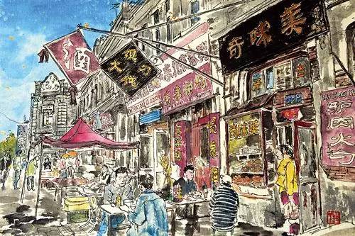 哈尔滨开埠以来最早的一条美食街,道外区北三