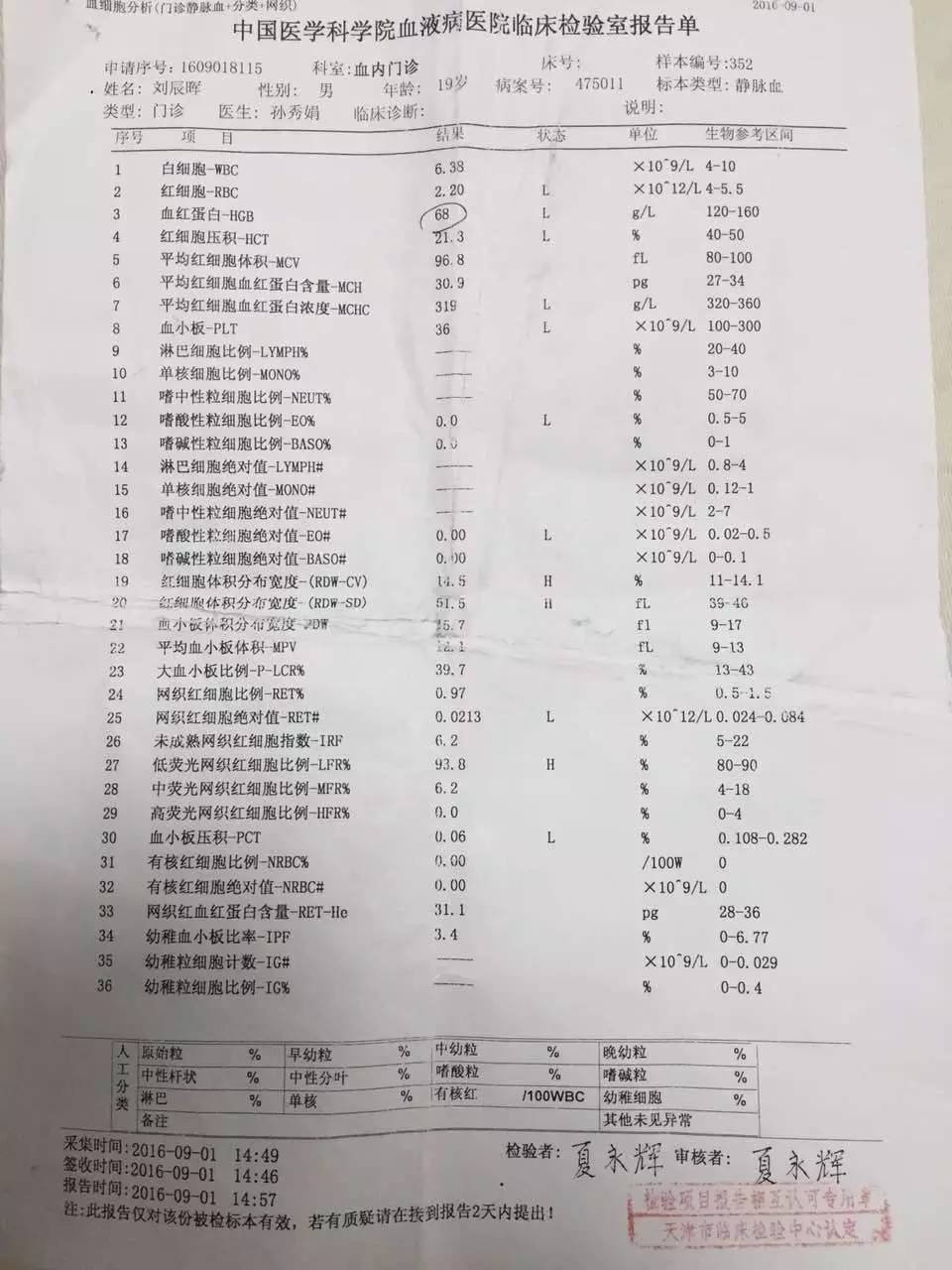 急宝坻19岁白血病少年5岁脑瘤小男孩需要你们的救助