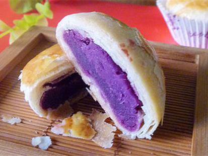 制中秋月饼,美味紫薯酥皮中秋月饼制作方法 - 