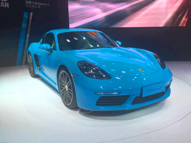 保时捷718 cayman s成都车展正式发布