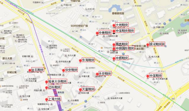 行业 | 上海、深圳金融圈地图导航