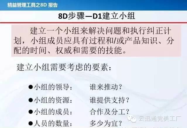 精益管理工具之8D