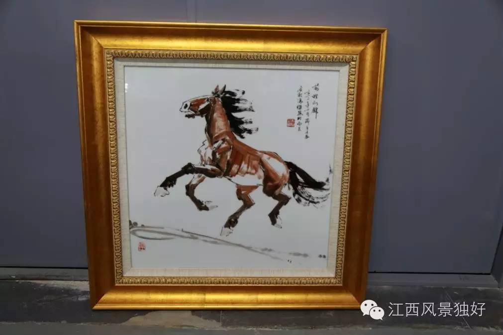 南昌特色旅游商品 冯杰作品 南昌瓷板画研究中心