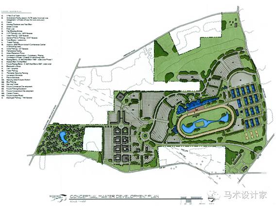 国外10个马场俱乐部总规划平面欣赏