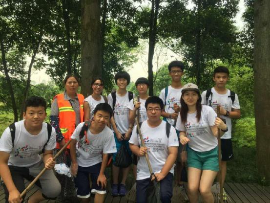 太原十二中师生参加世界遗产青年志愿者活动