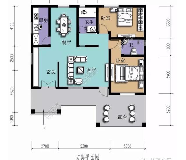 5套带小院自建平房户型,照图纸就能盖起来!