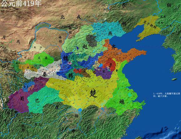 公元前413年,吴起开始进攻秦河西之地,当年夺取秦 韩城,大荔,澄城图片