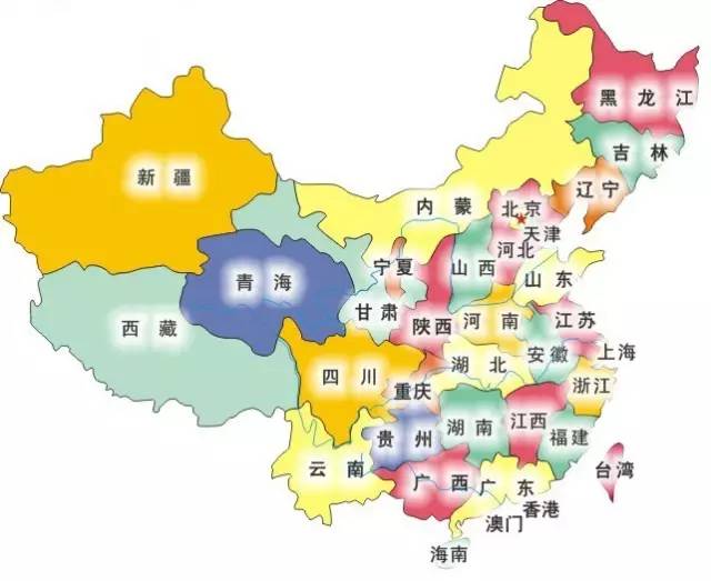 ↓↓↓ 在中国地图上,江西都是那么渺小, 那么我们就来个最简单粗暴的图片