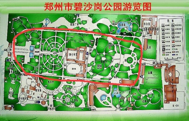 碧沙岗公园,位于郑州市中原区,东临郑州炮兵学院,西至嵩山路,南至