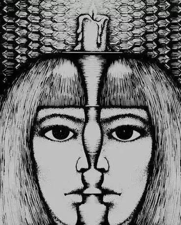 双对视埃及人的脸,告诉我你看到一张脸还是两张脸? 2个?6个?7个?