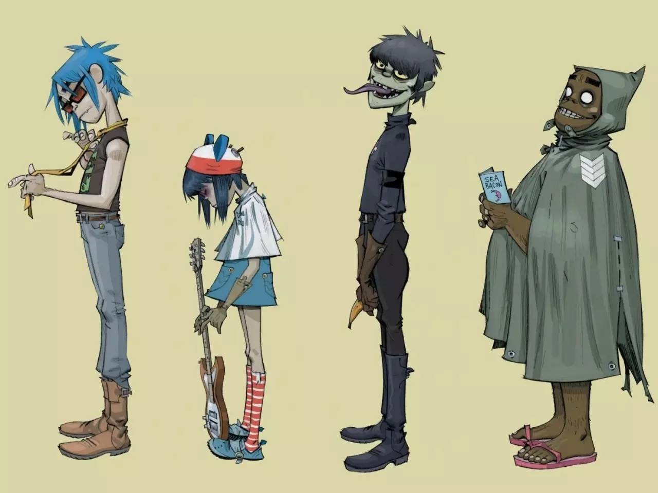 gorillaz(街头霸王)乐队开通 instagram 图片大多来自网络 编辑